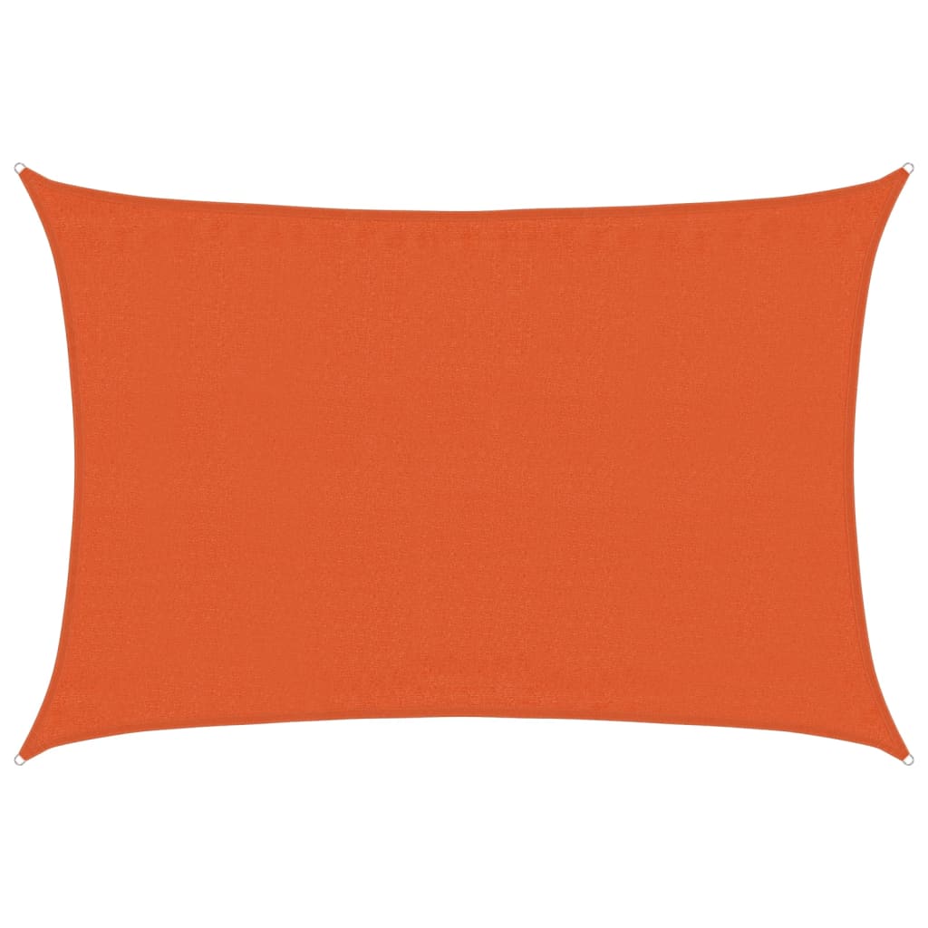 Voile d'ombrage 160 g/m² Orange 3,5x4,5 m PEHD