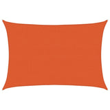 Voile d'ombrage 160 g/m² rectangulaire orange 4x5 m PEHD