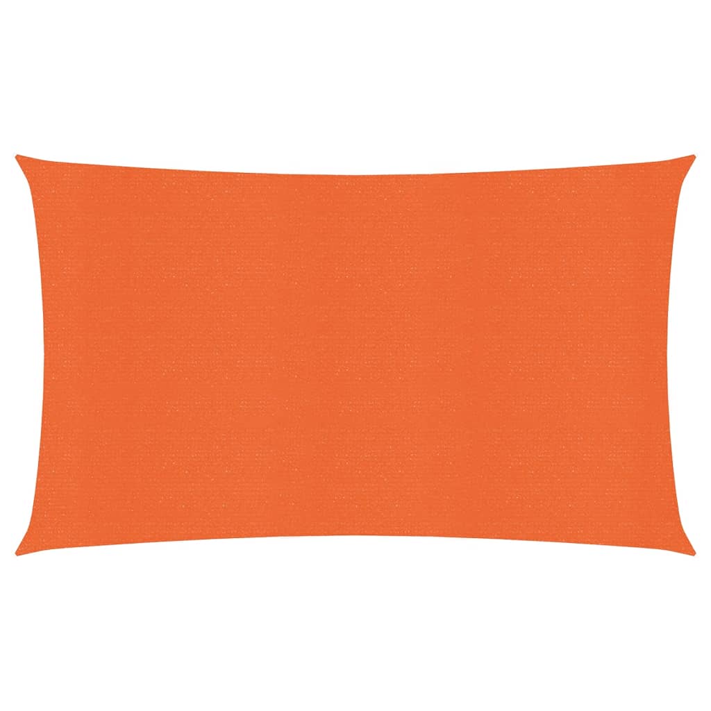 Voile d'ombrage 160 g/m² rectangulaire orange 4x7 m PEHD