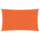 Voile d'ombrage 160 g/m² rectangulaire orange 4x7 m PEHD