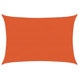 Voile d'ombrage 160 g/m² rectangulaire orange 5x7 m PEHD