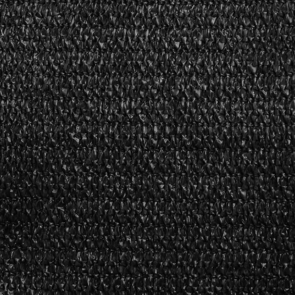 Voile d'ombrage 160 g/m² Noir 3x3 m PEHD