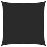 Voile d'ombrage 160 g/m² Noir 3,6x3,6 m PEHD