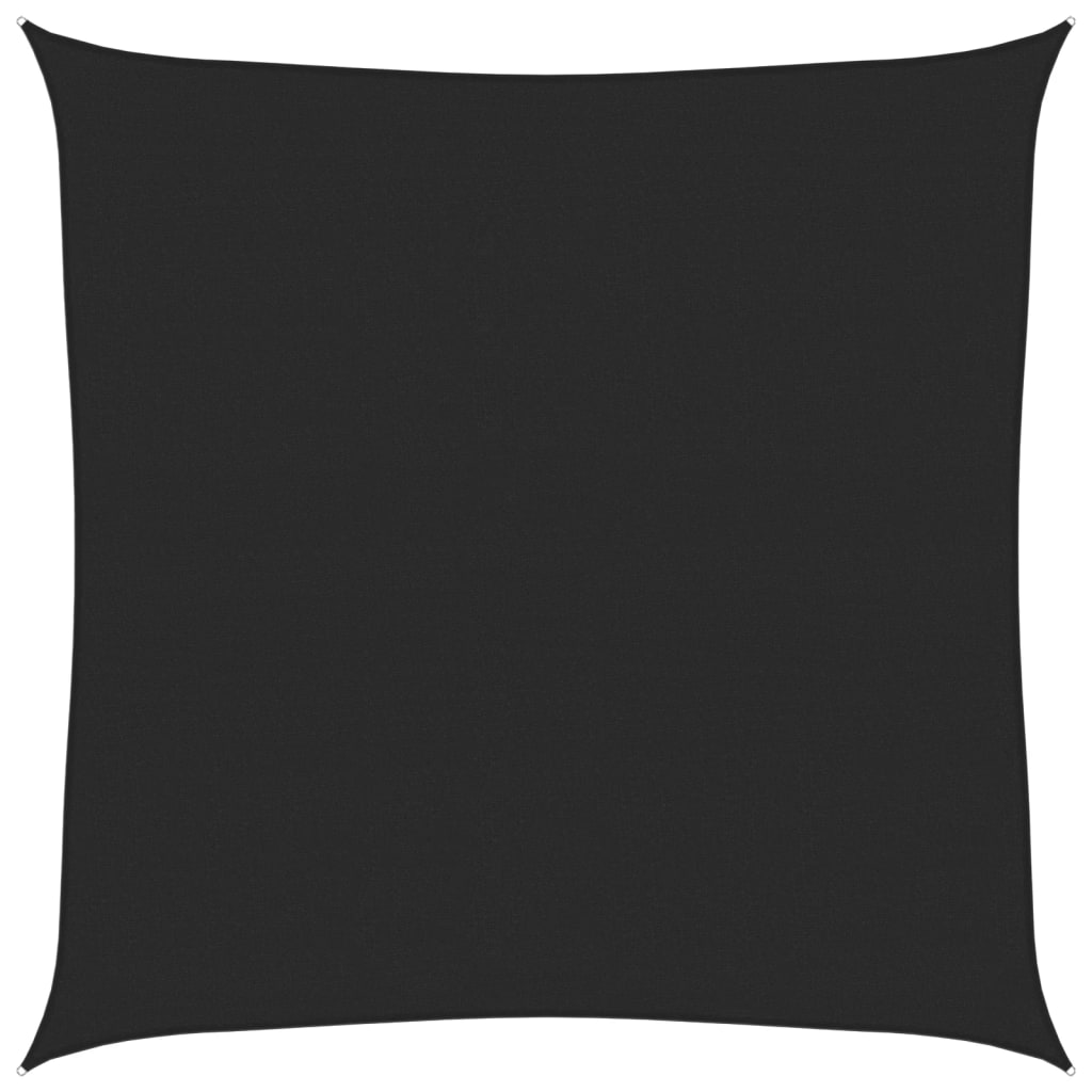 Voile d'ombrage 160 g/m² Noir 4x4 m PEHD