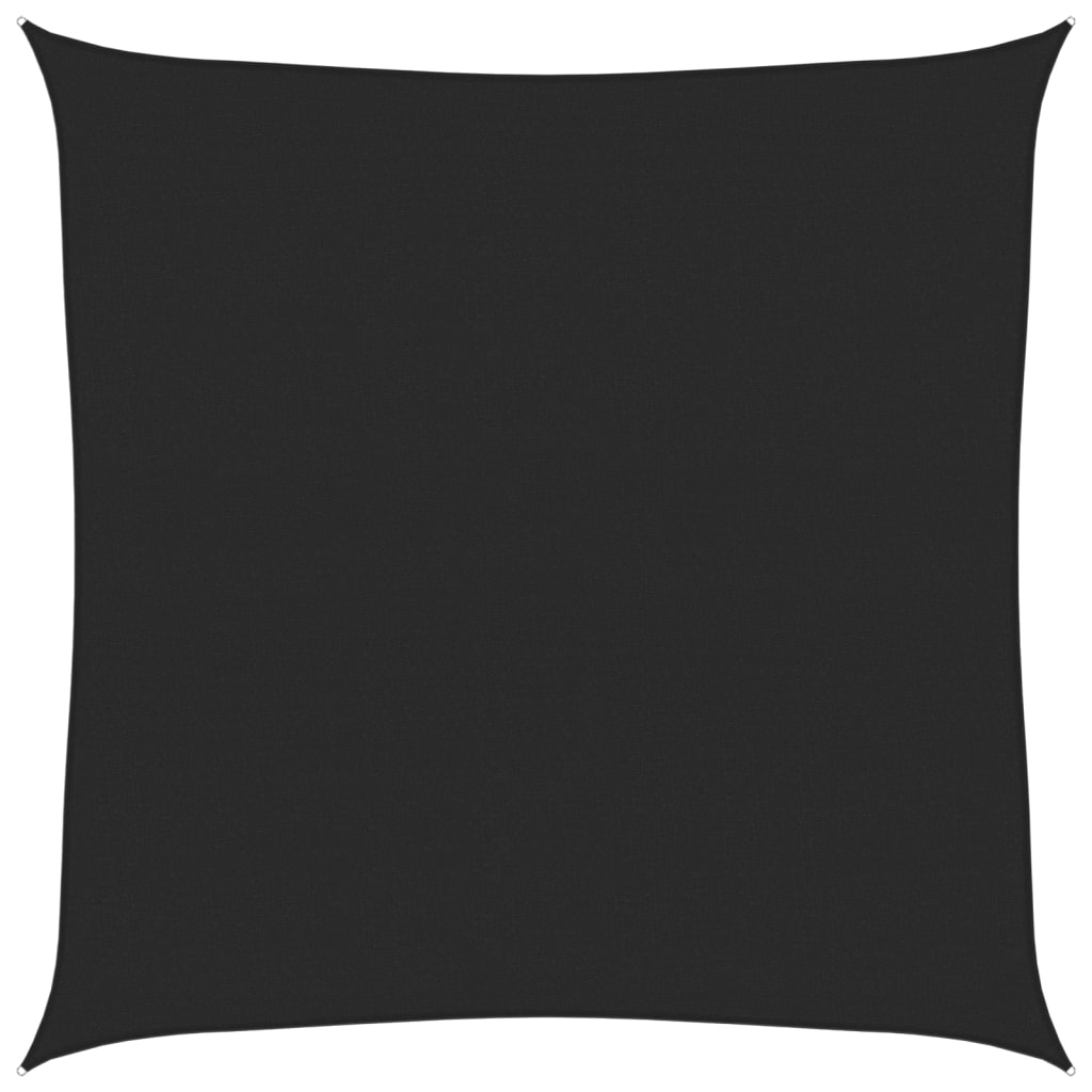 Voile d'ombrage 160 g/m² Noir 5x5 m PEHD