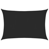 Voile d'ombrage 160 g/m² Noir 2x2,5 m PEHD