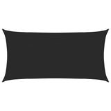 Voile d'ombrage 160 g/m² Noir 2x4 m PEHD