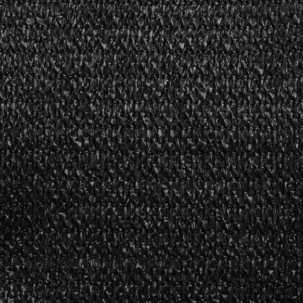 Voile d'ombrage 160 g/m² Noir 2x4,5 m PEHD