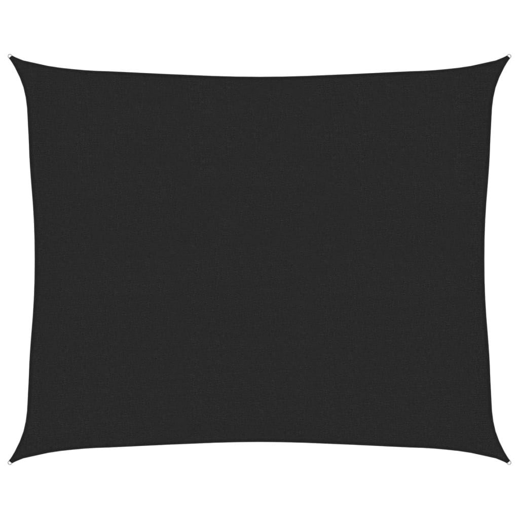 Voile d'ombrage 160 g/m² Noir 2,5x3 m PEHD