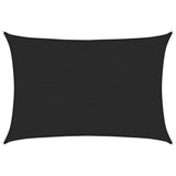 Voile d'ombrage 160 g/m² Noir 2,5x4 m PEHD