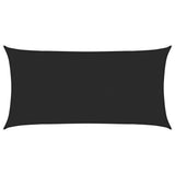 Voile d'ombrage 160 g/m² Noir 2,5x4,5 m PEHD