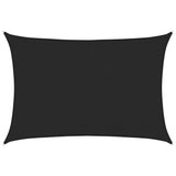 Voile d'ombrage 160 g/m² Noir 3,5x5 m PEHD