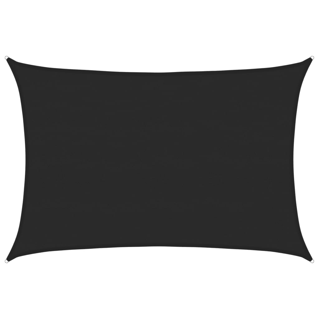 Voile d'ombrage 160 g/m² Noir 5x7 m PEHD