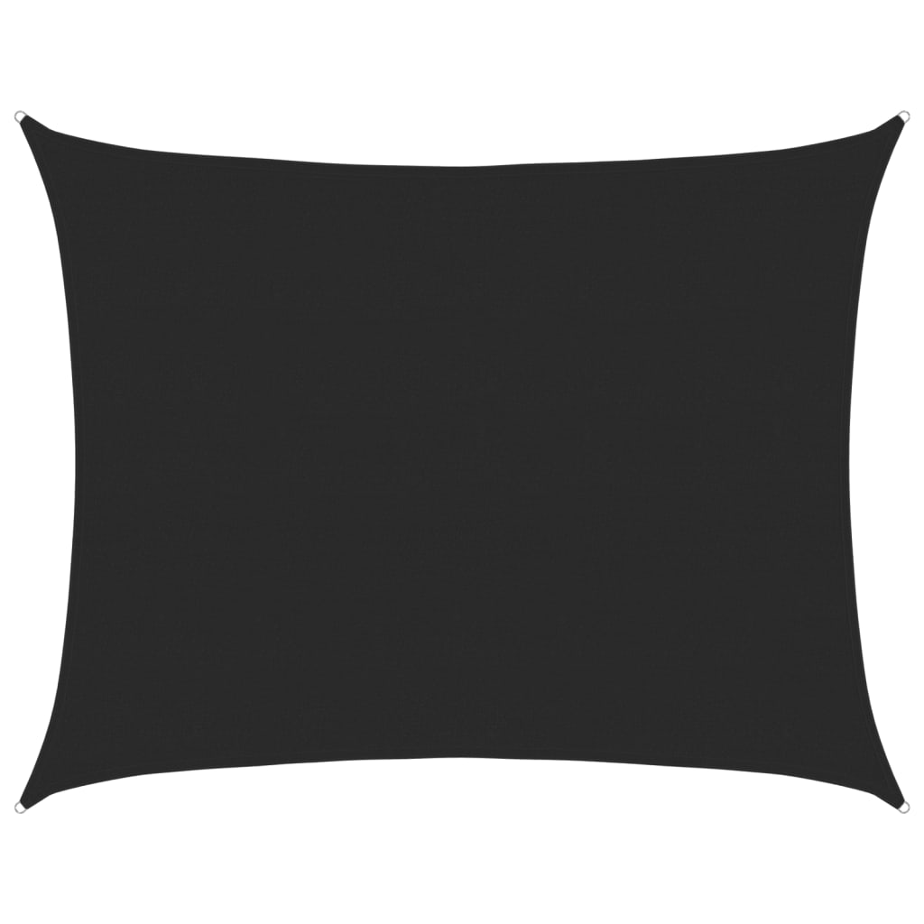 Voile d'ombrage 160 g/m² Noir 6x7 m PEHD