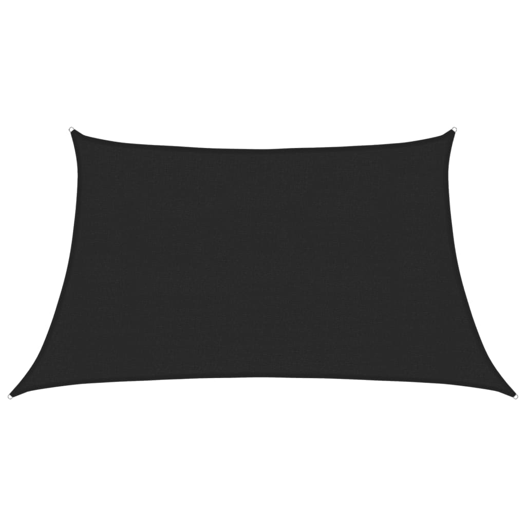 Voile d'ombrage 160 g/m² Noir 3/4x2 m PEHD