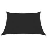 Voile d'ombrage 160 g/m² Noir 3/4x2 m PEHD