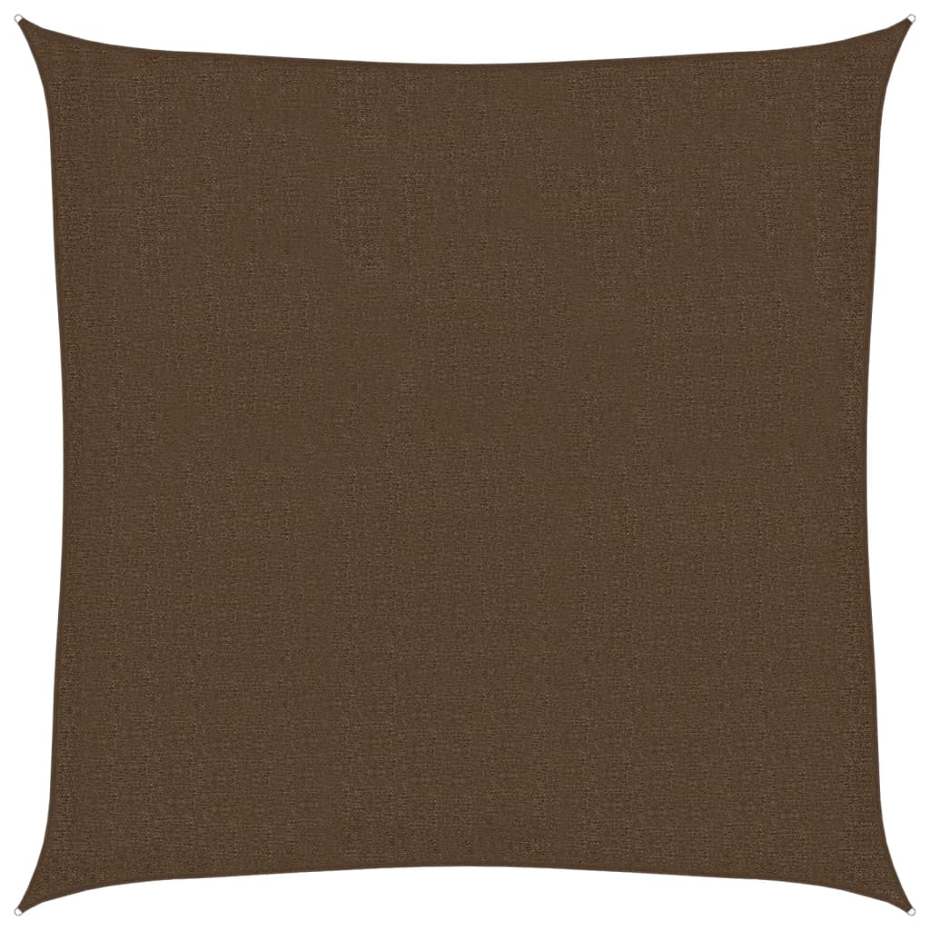 Voile d'ombrage 160 g/m² Marron 2x2 m PEHD