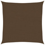 Voile d'ombrage 160 g/m² Marron 2,5x2,5 m PEHD