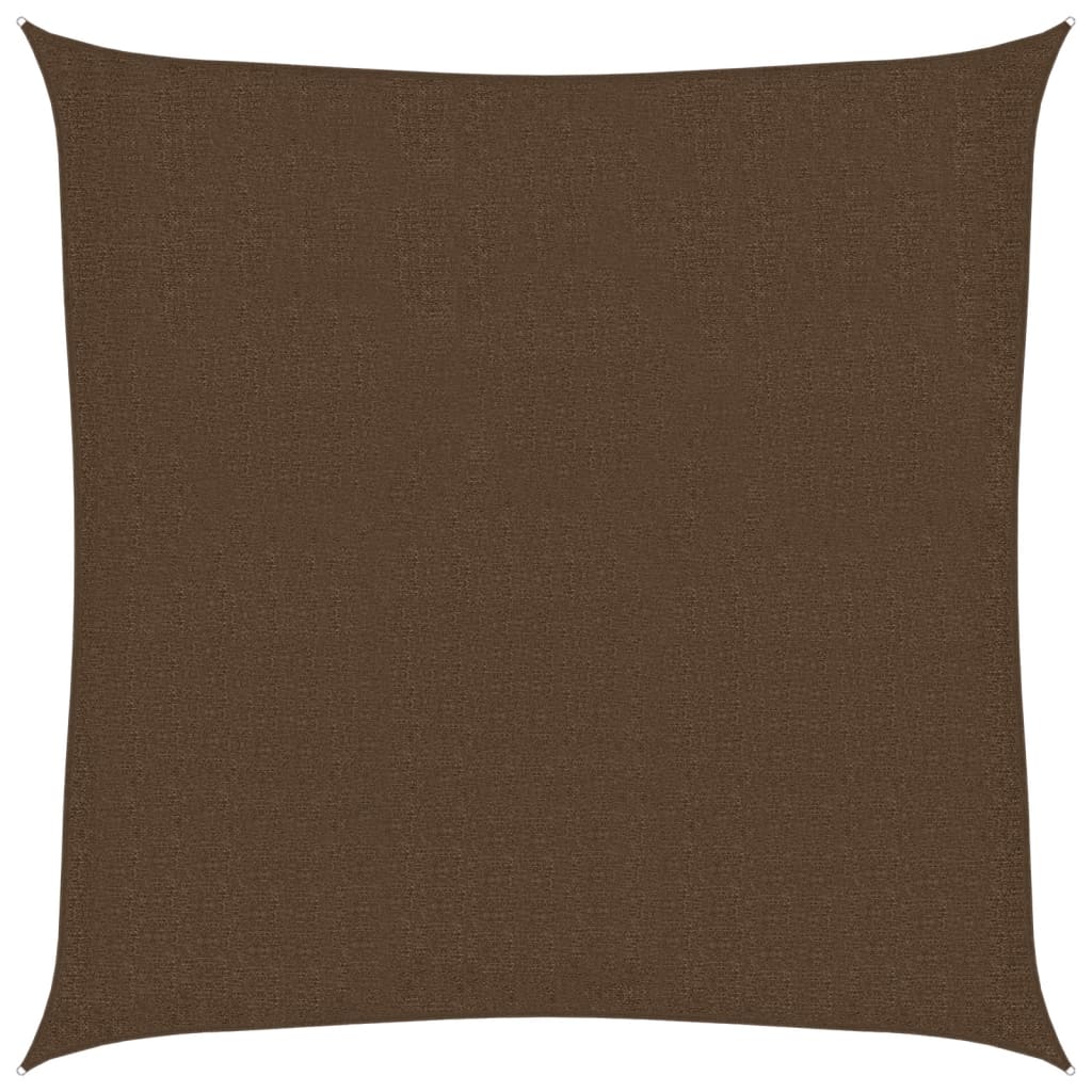 Voile d'ombrage 160 g/m² Marron 3x3 m PEHD