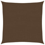 Voile d'ombrage 160 g/m² Marron 3,6x3,6 m PEHD