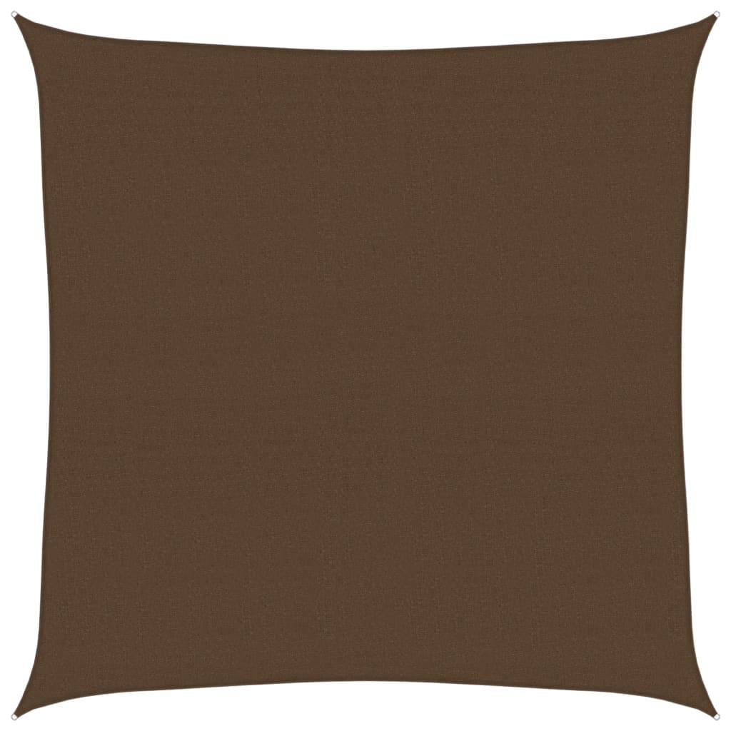 Voile d'ombrage 160 g/m² Marron 4x4 m PEHD