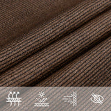 Voile d'ombrage 160 g/m² Marron 4x4 m PEHD