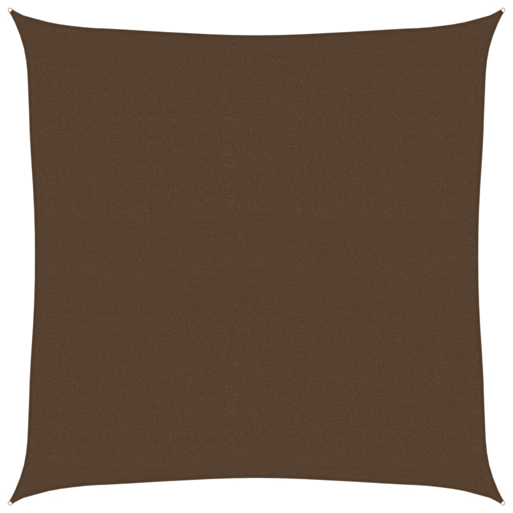 Voile d'ombrage 160 g/m² Marron 5x5 m PEHD