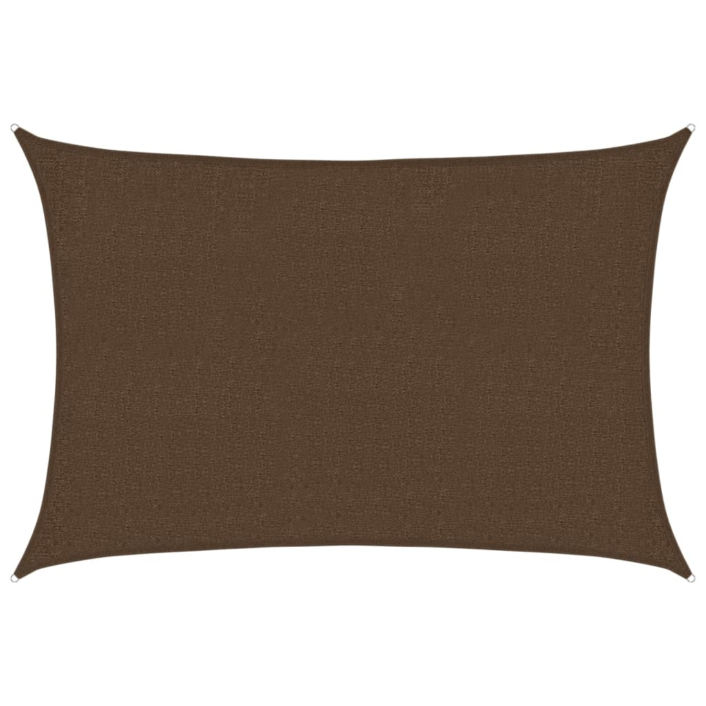 Voile d'ombrage 160 g/m² Marron 2x2,5 m PEHD