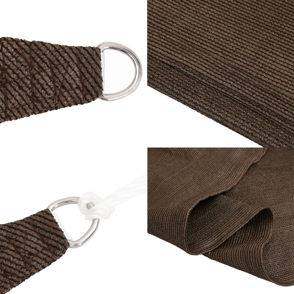 Voile d'ombrage 160 g/m² Marron 2x2,5 m PEHD