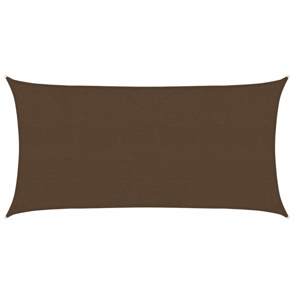 Voile d'ombrage 160 g/m² Marron 2x3,5 m PEHD