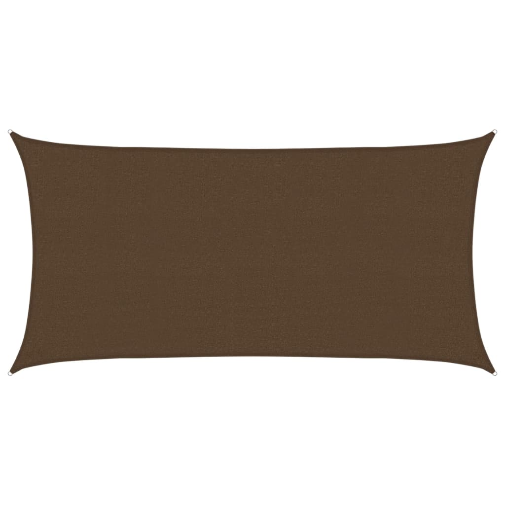 Voile d'ombrage 160 g/m² Marron 2x4 m PEHD