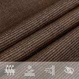 Voile d'ombrage 160 g/m² Marron 2x4 m PEHD