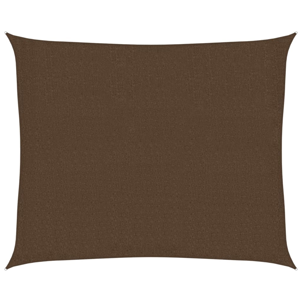 Voile d'ombrage 160 g/m² Marron 2,5x3 m PEHD