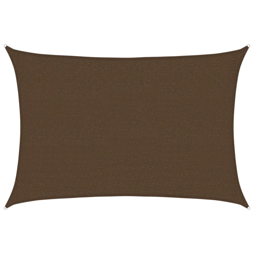 Voile d'ombrage 160 g/m² Marron 2,5x3,5 m PEHD