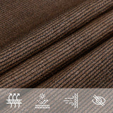 Voile d'ombrage 160 g/m² Marron 2,5x3,5 m PEHD