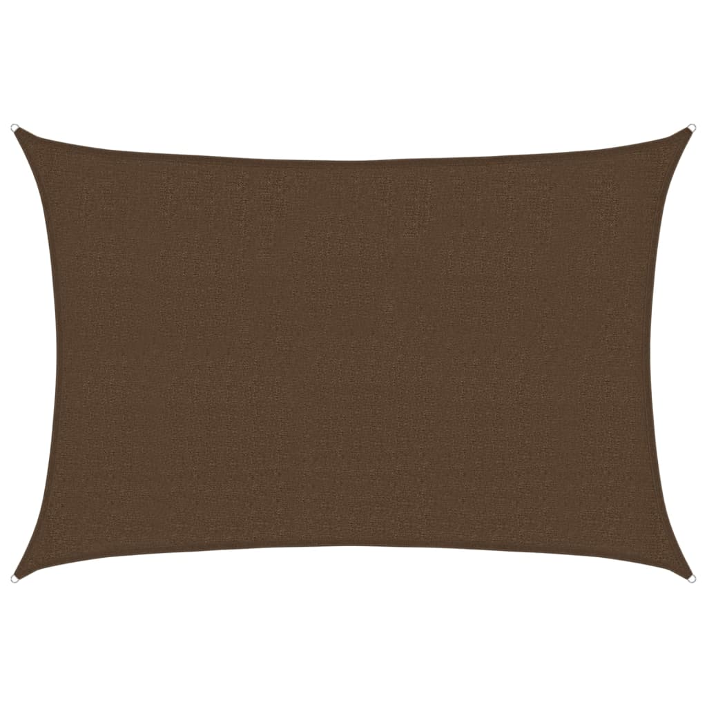 Voile d'ombrage 160 g/m² Marron 2,5x4 m PEHD