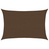 Voile d'ombrage 160 g/m² Marron 2,5x4 m PEHD