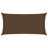 Voile d'ombrage 160 g/m² Marron 2,5x4,5 m PEHD