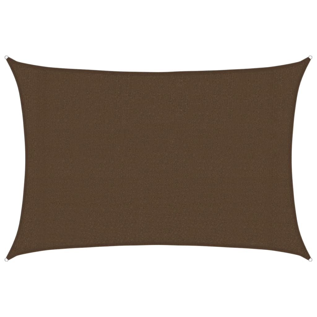 Voile d'ombrage 160 g/m² Marron 3x4 m PEHD