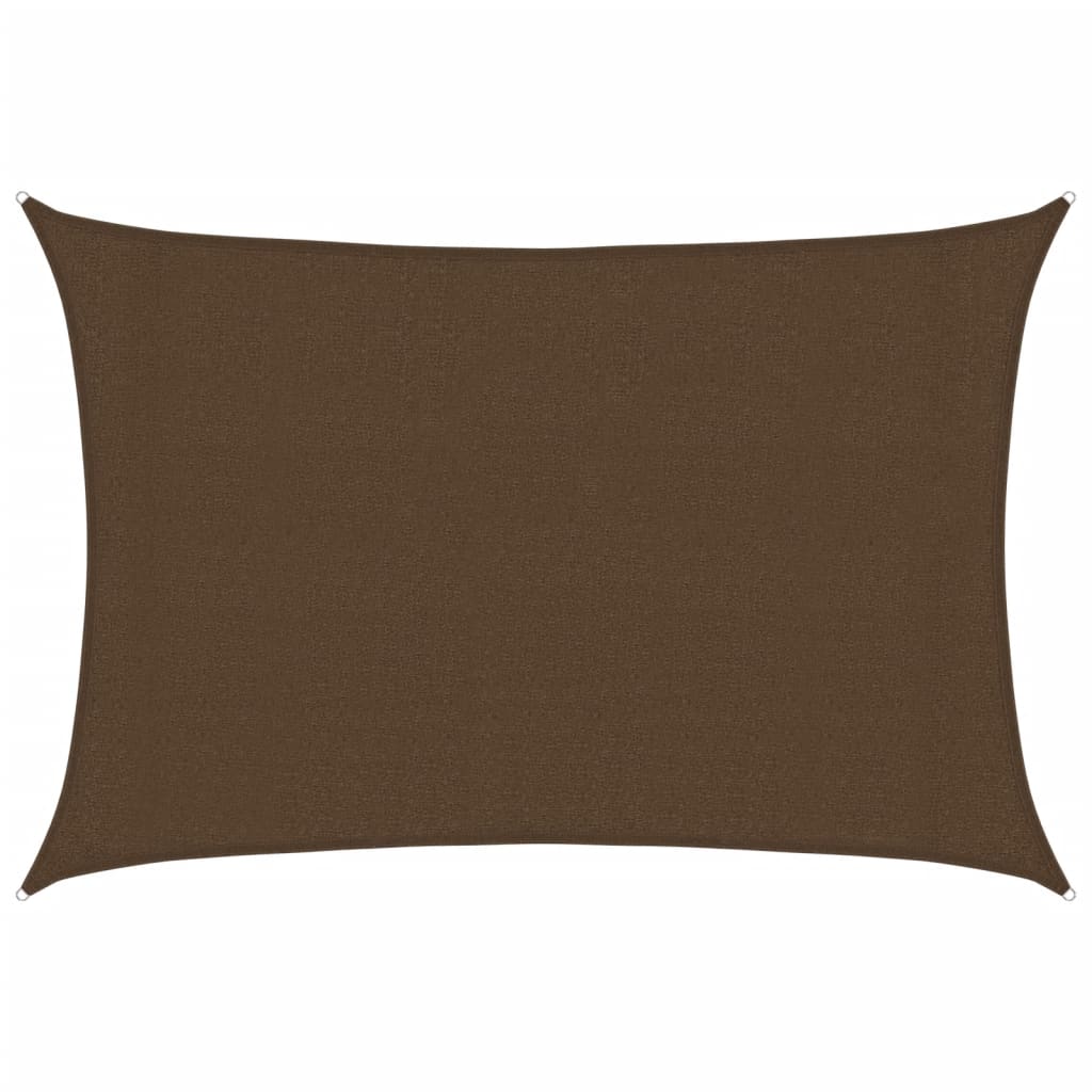 Voile d'ombrage 160 g/m² Marron 3x5 m PEHD