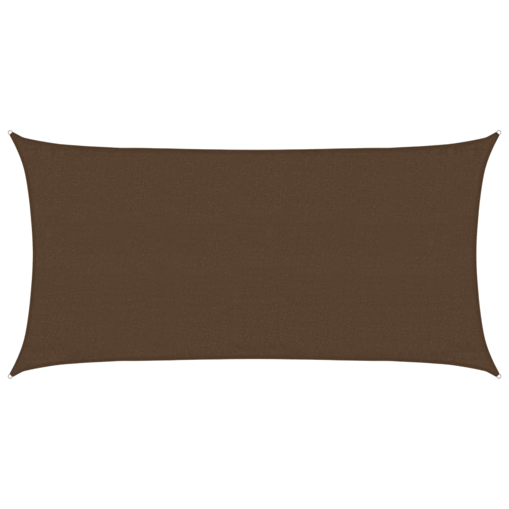 Voile d'ombrage 160 g/m² Marron 3x6 m PEHD