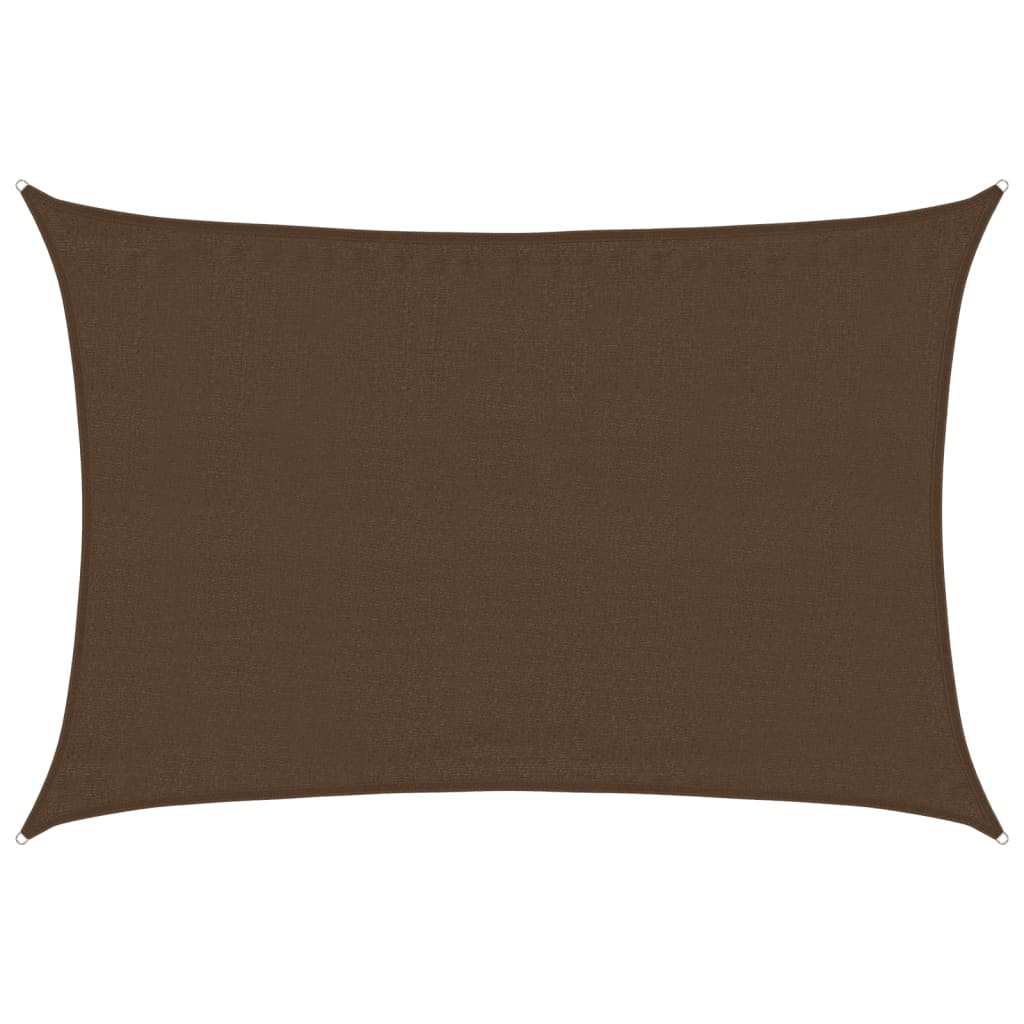 Voile d'ombrage 160 g/m² Marron 3,5x5 m PEHD