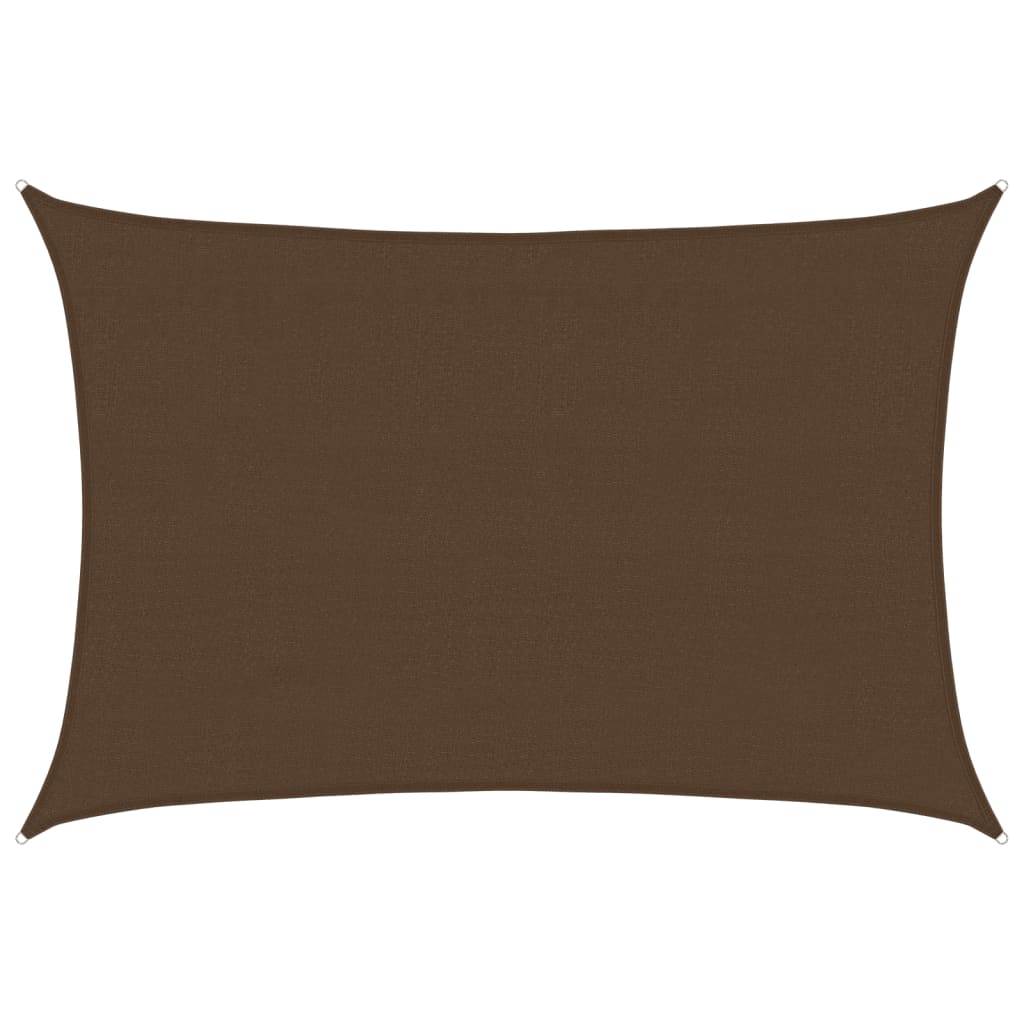 Voile d'ombrage 160 g/m² Marron 4x5 m PEHD