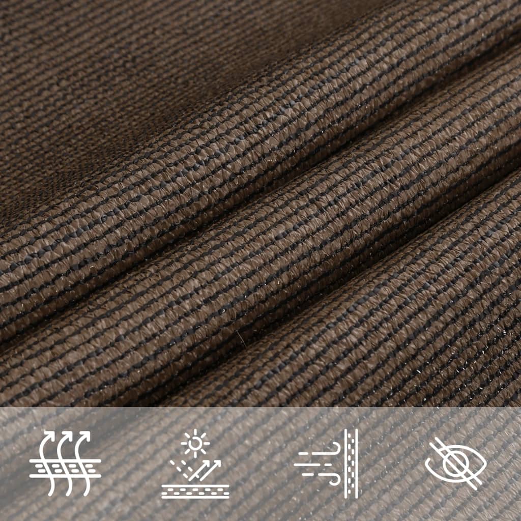 Voile d'ombrage 160 g/m² Marron 4x5 m PEHD