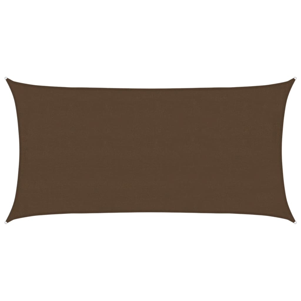 Voile d'ombrage 160 g/m² Marron 4x7 m PEHD