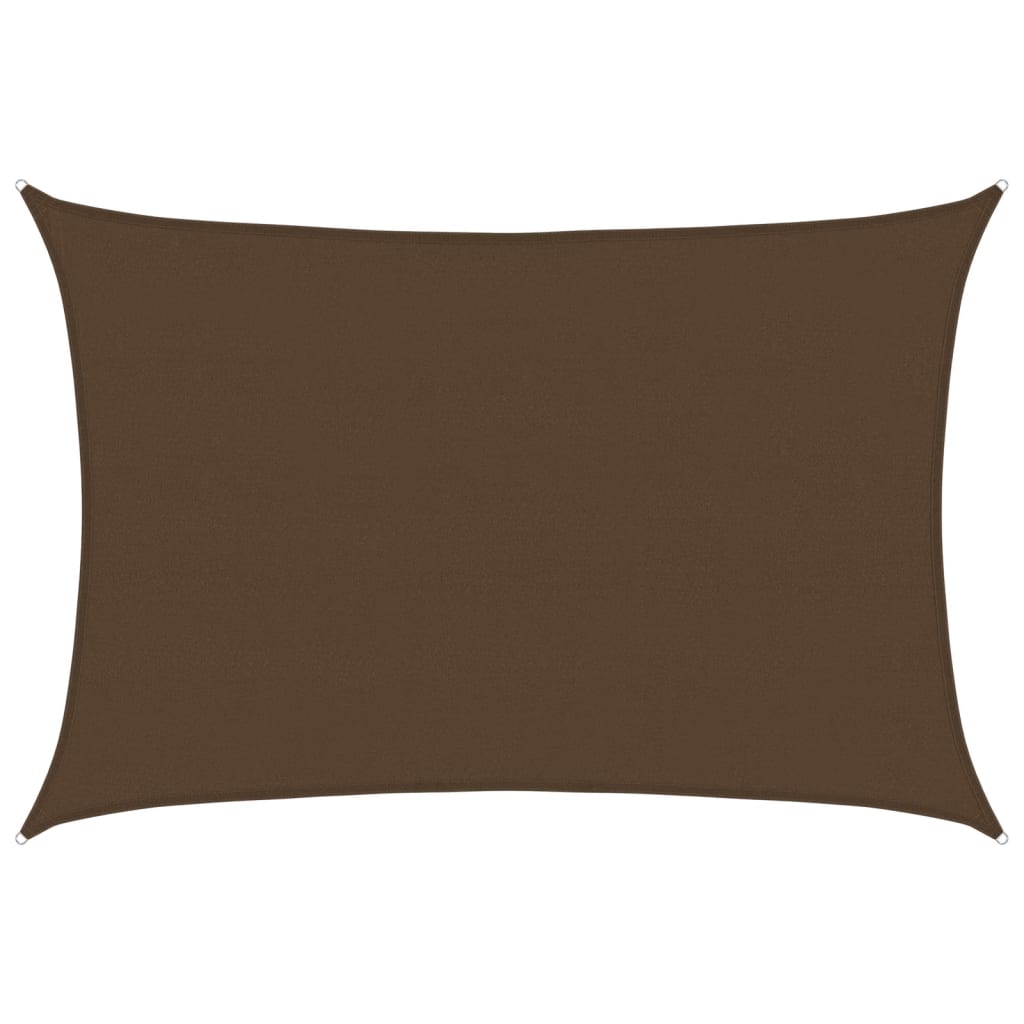 Voile d'ombrage 160 g/m² Marron 5x7 m PEHD