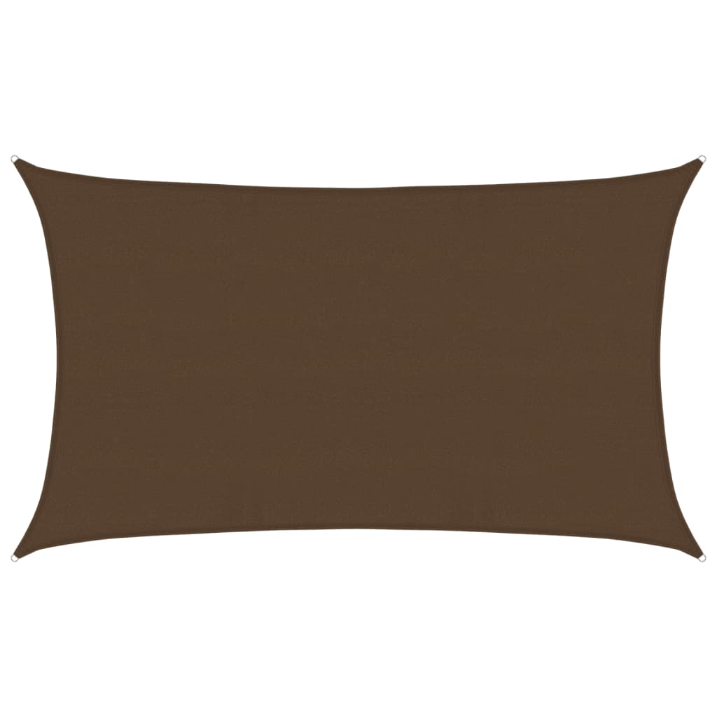 Voile d'ombrage 160 g/m² Marron 5x8 m PEHD