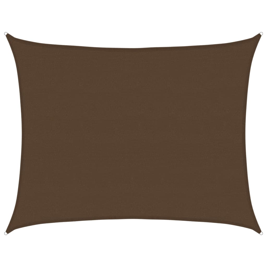 Voile d'ombrage 160 g/m² Marron 6x7 m PEHD