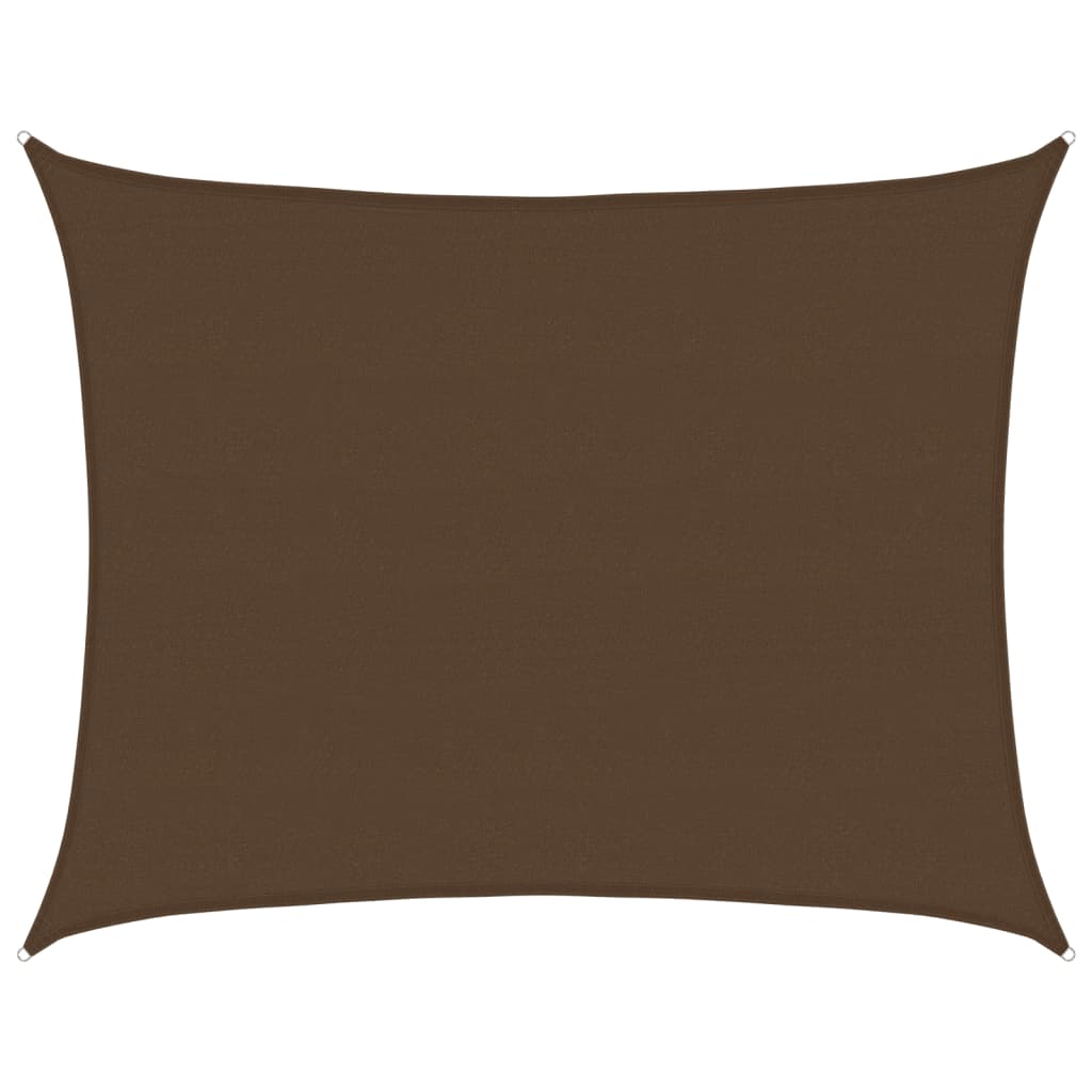 Voile d'ombrage 160 g/m² Marron 6x8 m PEHD