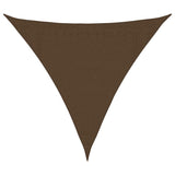 Voile d'ombrage 160 g/m² Marron 3,6x3,6x3,6 m PEHD